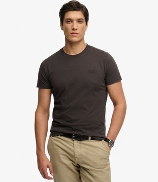 Superdry ESSENTIAL LOGO EMB TEE (Carbon Black)