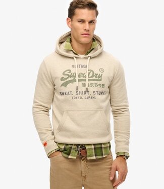 Superdry HERITAGE RELAXED HOOD M2014122A (2BH PELICAN BEIGE MARL)