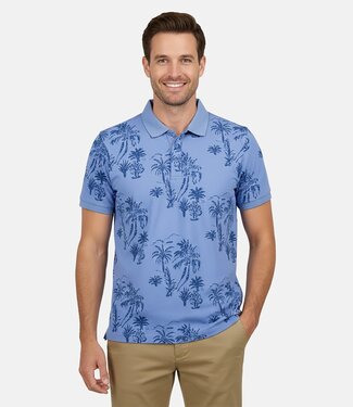 Cars Jeans SOMO POLO PRINT (GREY BLUE)