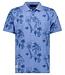 SOMO POLO PRINT (GREY BLUE)