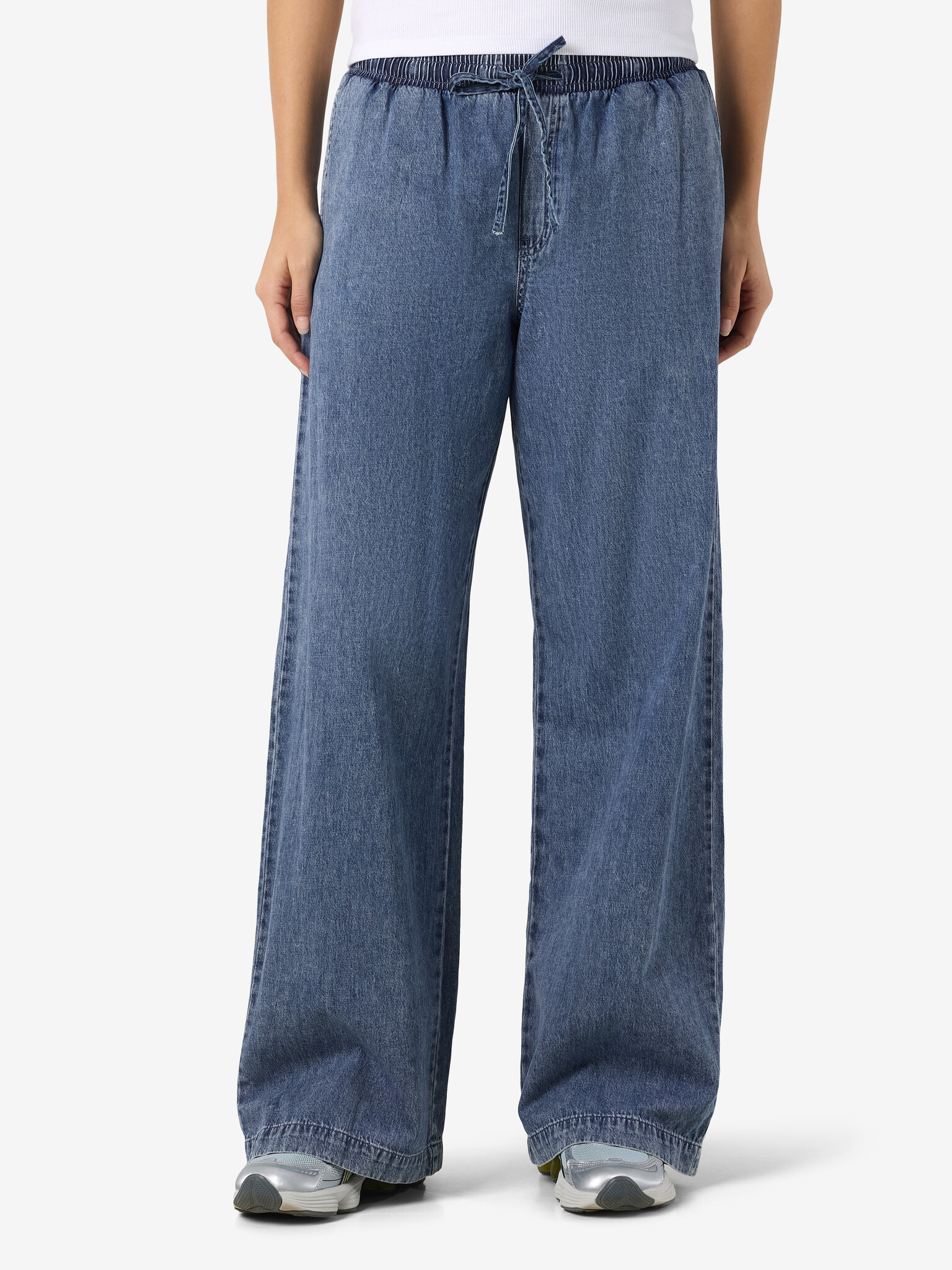 NMENZA MW WIDE PANTS (MEDIUM BLUE DENIM)