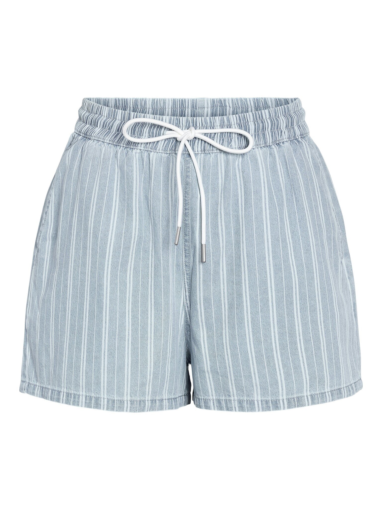 NMKATRI MW ELASTIC BAND SHORTS (MEDIUM BLUE DENIM)