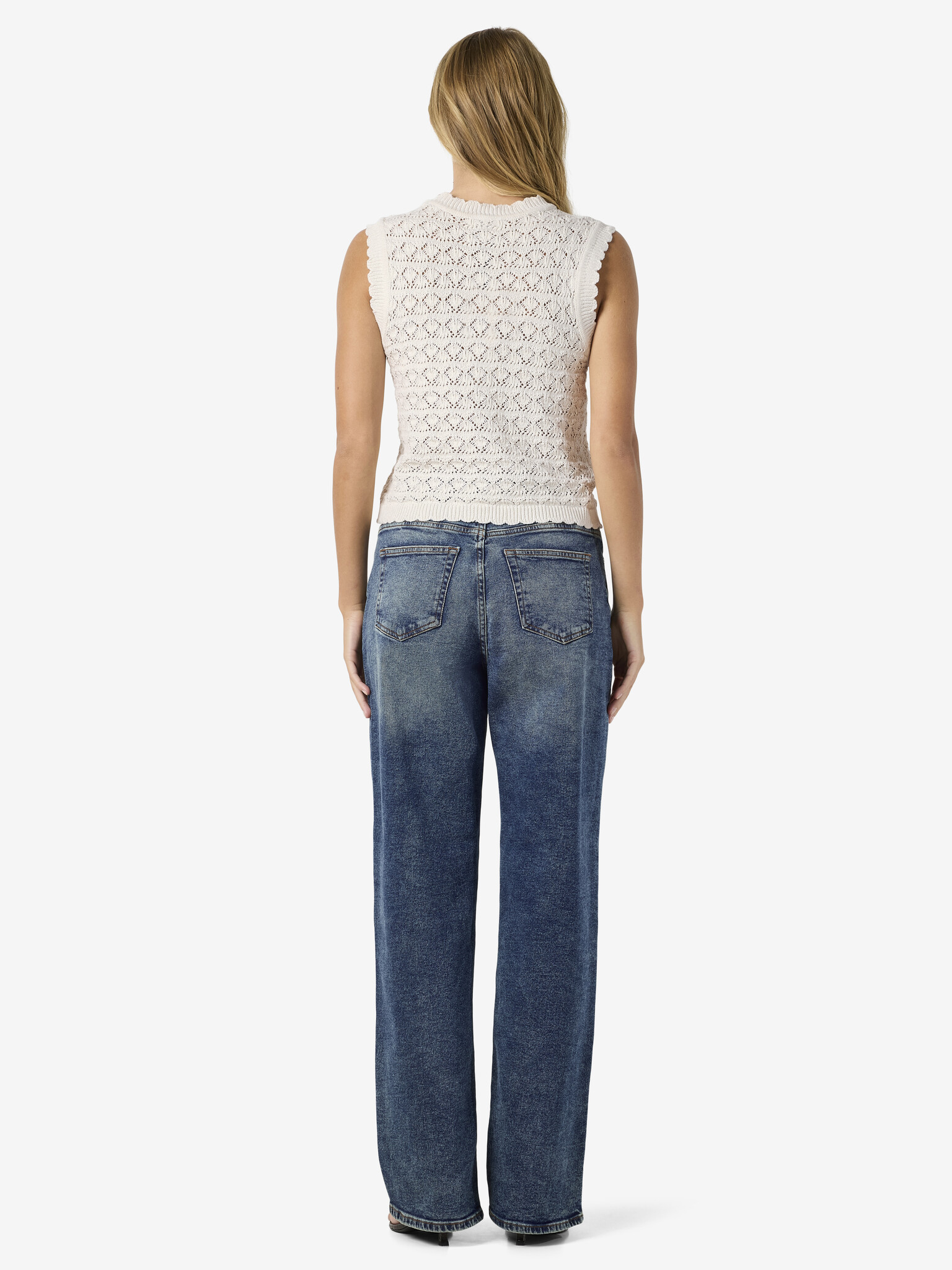 NMLAIKA S/L O-NECK KNIT TOP FWD (BIRCH)