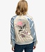 SUIKJAN EMBROIDERED BOMBER (BLUE FOG)