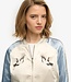 SUIKJAN EMBROIDERED BOMBER (BLUE FOG)
