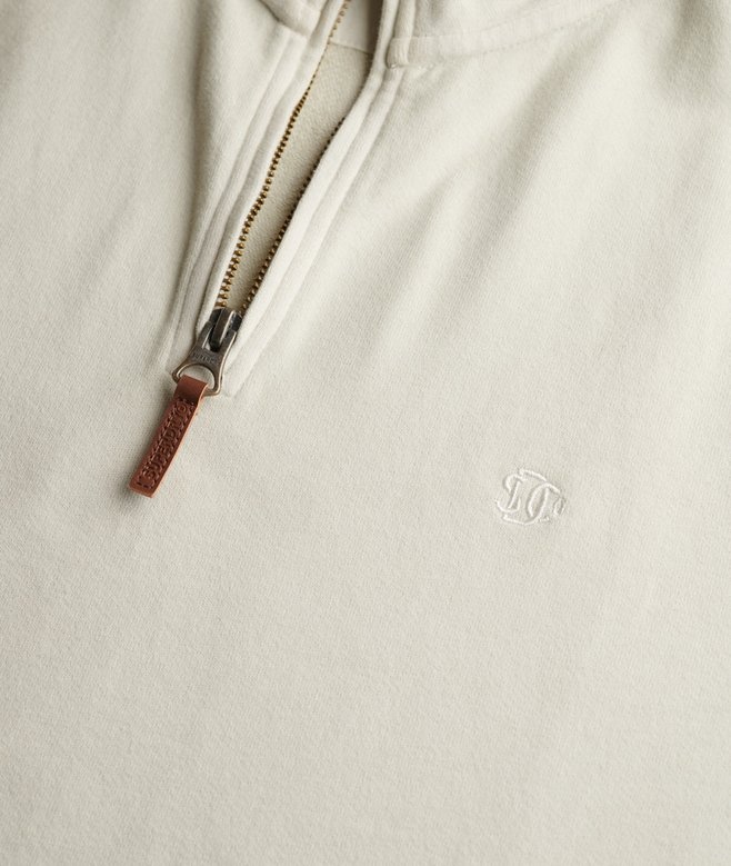 CLASSIC ESSENTIAL HALF ZIP (SILVER BIRCH)