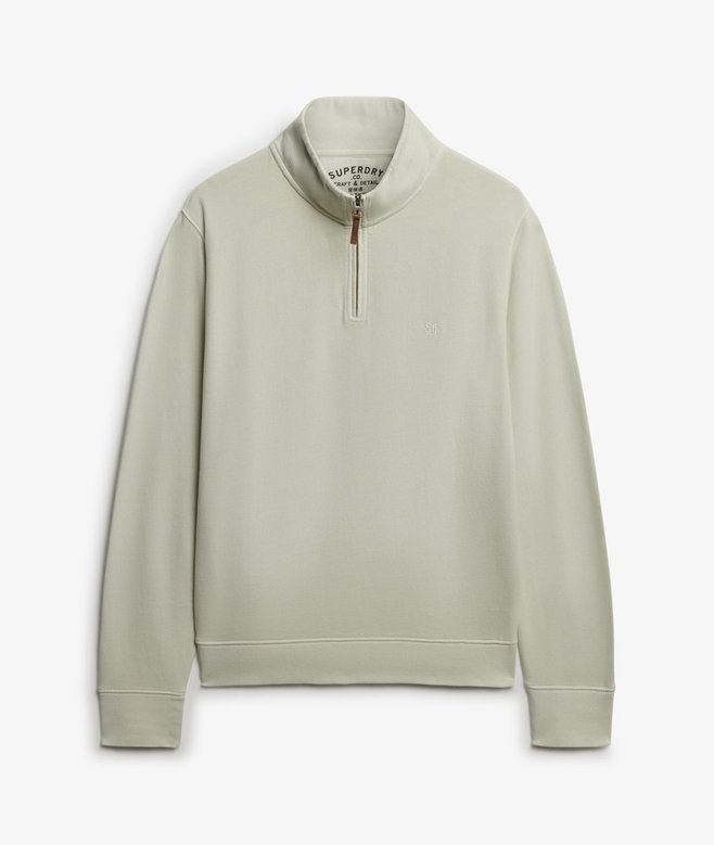 CLASSIC ESSENTIAL HALF ZIP (SILVER BIRCH)