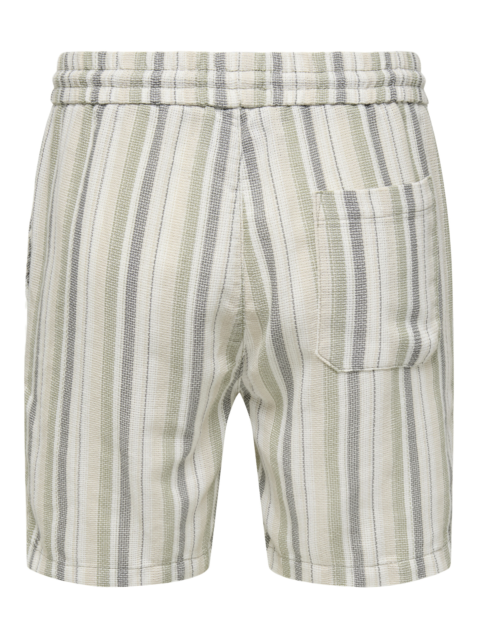 ONSTREV LIFE REG STRU STRIPE SHORTS (SEAGRASS/MULTI STIP)