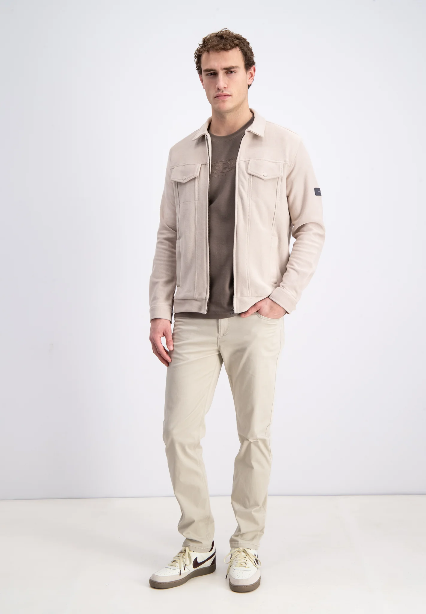 4265407 MARLI CARDIAGN DIAGONAL INTERLOCK TRUCKER (5002 IVORY BONE)