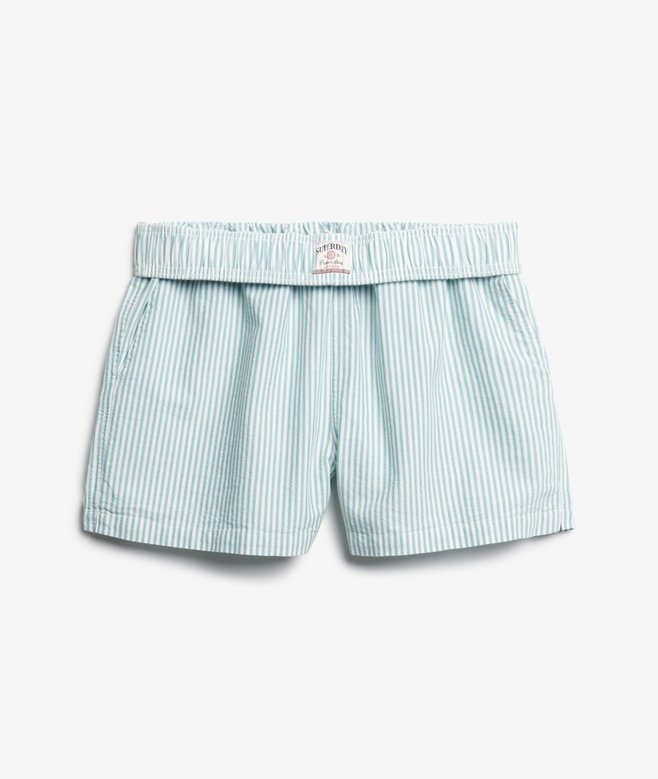 COTTON STRIPES ELASTIC SHORT (PEPPERMINT CHALK)