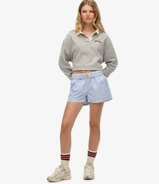 Superdry COTTON STRIPES ELASTIC SHORT (BROKER BLUE)