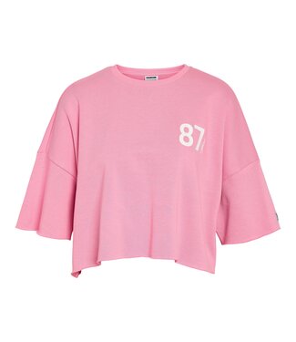 NOISY MAY NMHASTON S/S OVERSIZED SWEAT TEE (Begonia Pink)