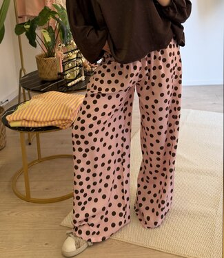JUUL Polkadots Broek (Brown/Pink)