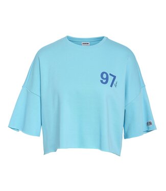 NOISY MAY NMASTON S/S OVERSIZ SWEAT TEE (BALTIC SEA 97)