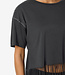 NMGABY S/S FRILL T-SHIRT (OBSIDAN/STONES