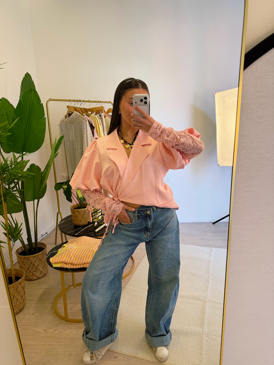 NARA Ballon Fit Jeans (Medium Blue)