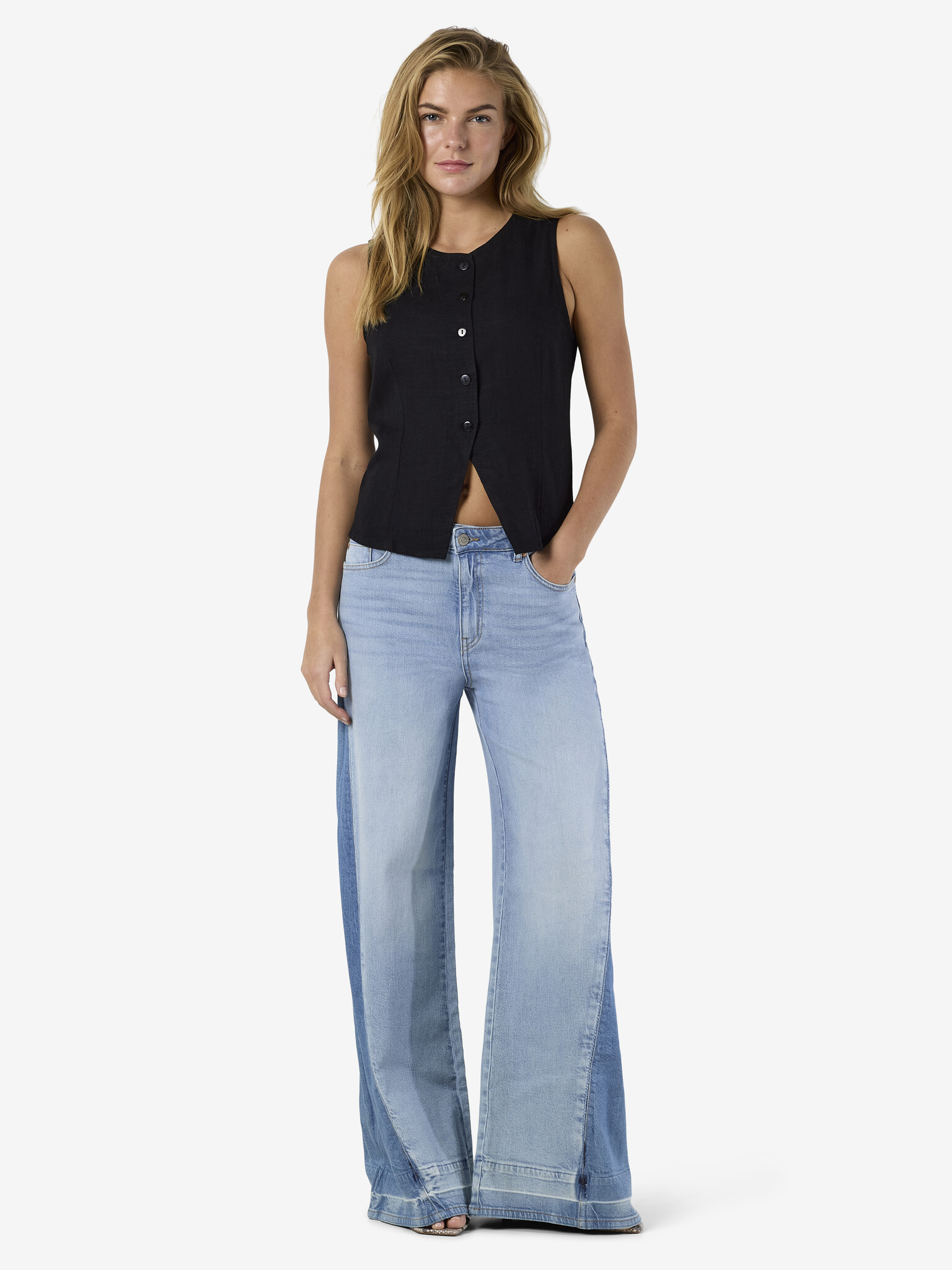 NMLEILANI WAISTCOAT WVN (Black)