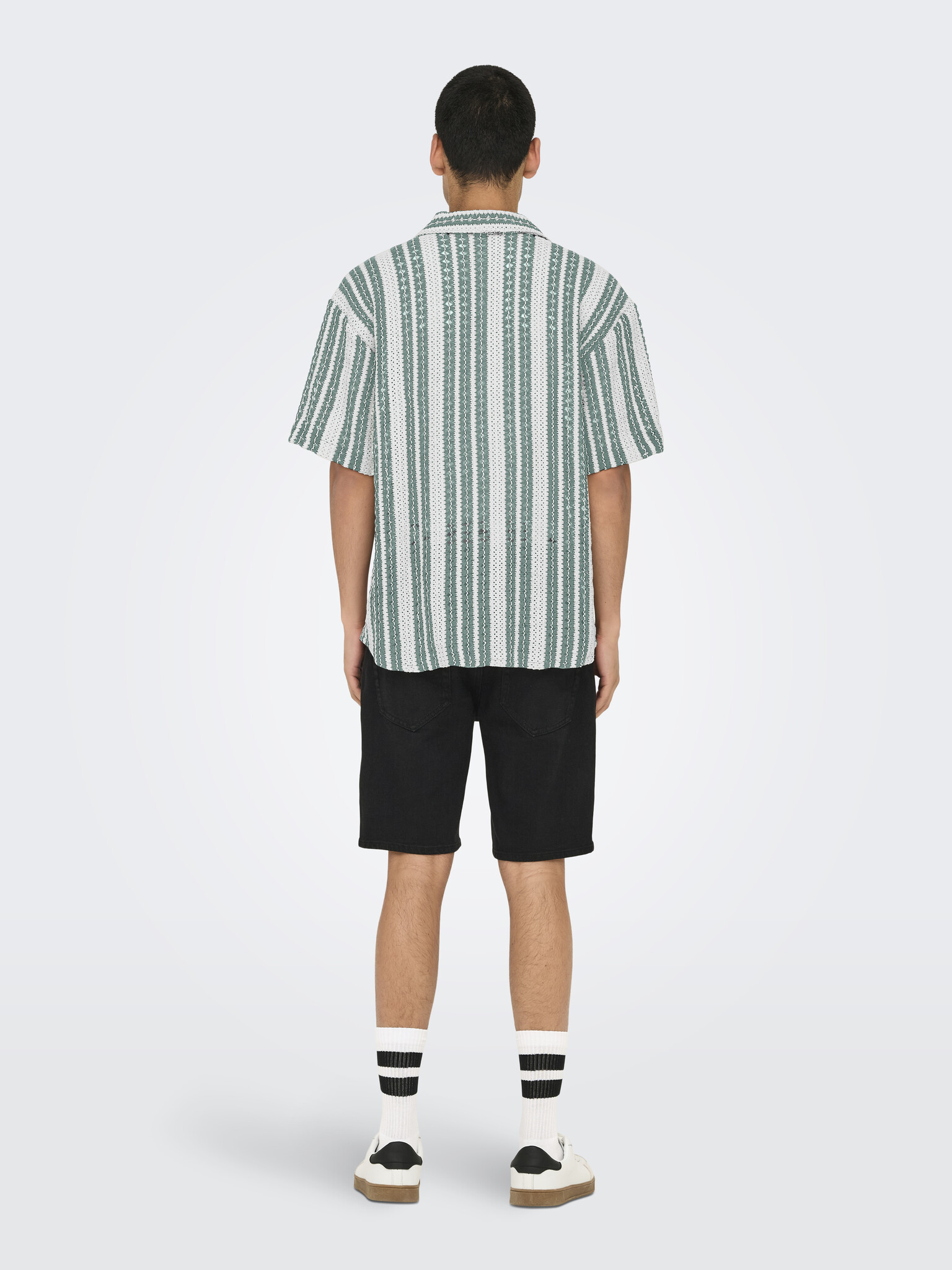 ONSDANI CROCHET SS SHIRT (Comfrey/GARDENIA)