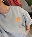 MALIBU Patches SS Sweater (Light Blue)