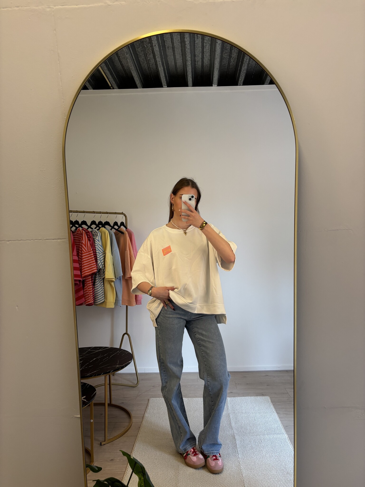 MALIBU Patches SS Sweater (White)