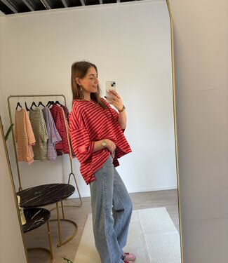 SOHO NYC Patches T-shirt (Pink/Red)