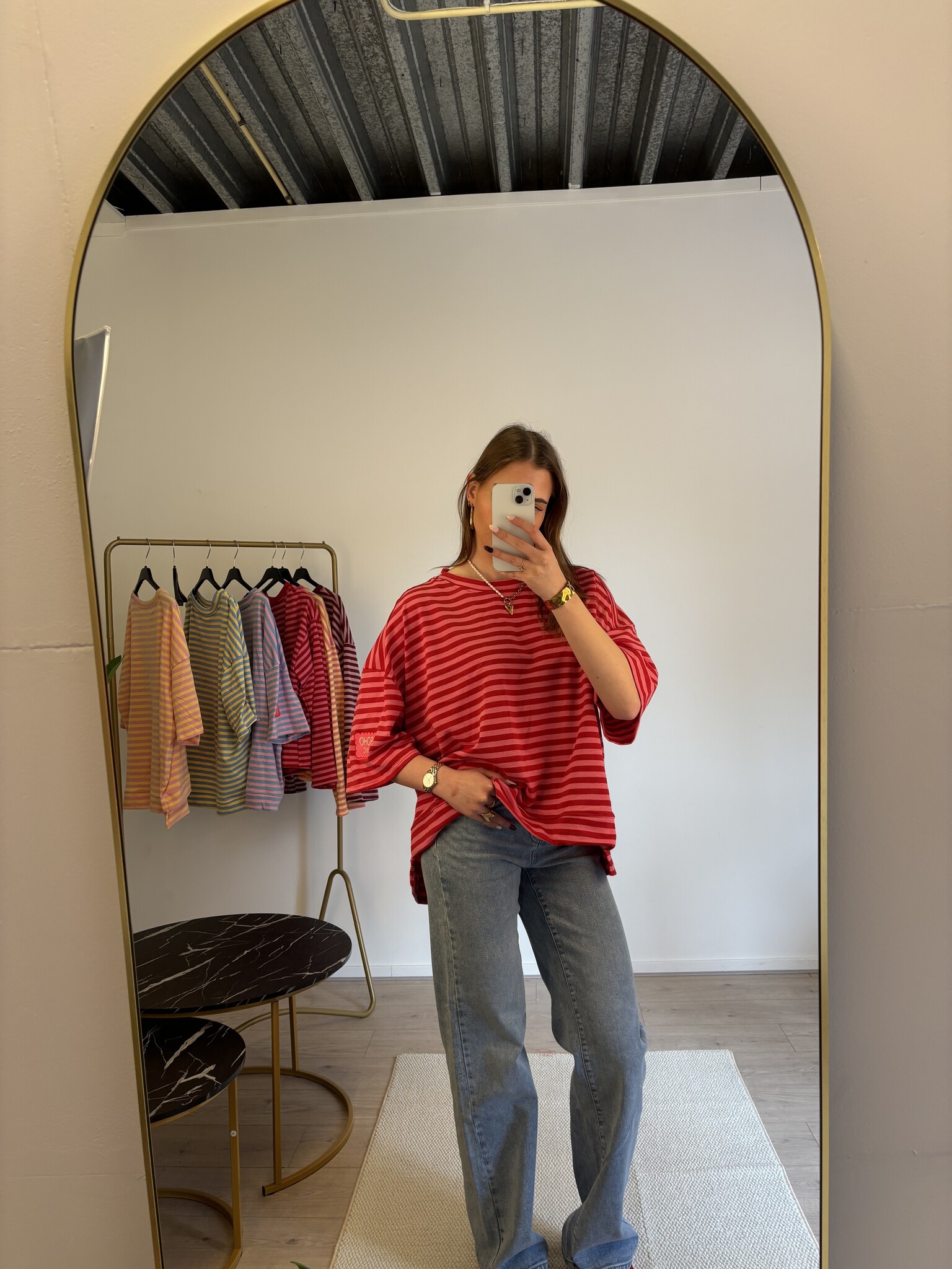 SOHO NYC Patches T-shirt (Pink/Red)