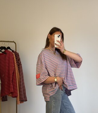 SOHO NYC Patches T-shirt (Pink/Blue)