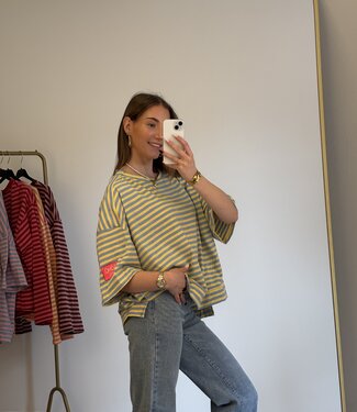 SOHO NYC Patches T-shirt (Yellow/Blue)