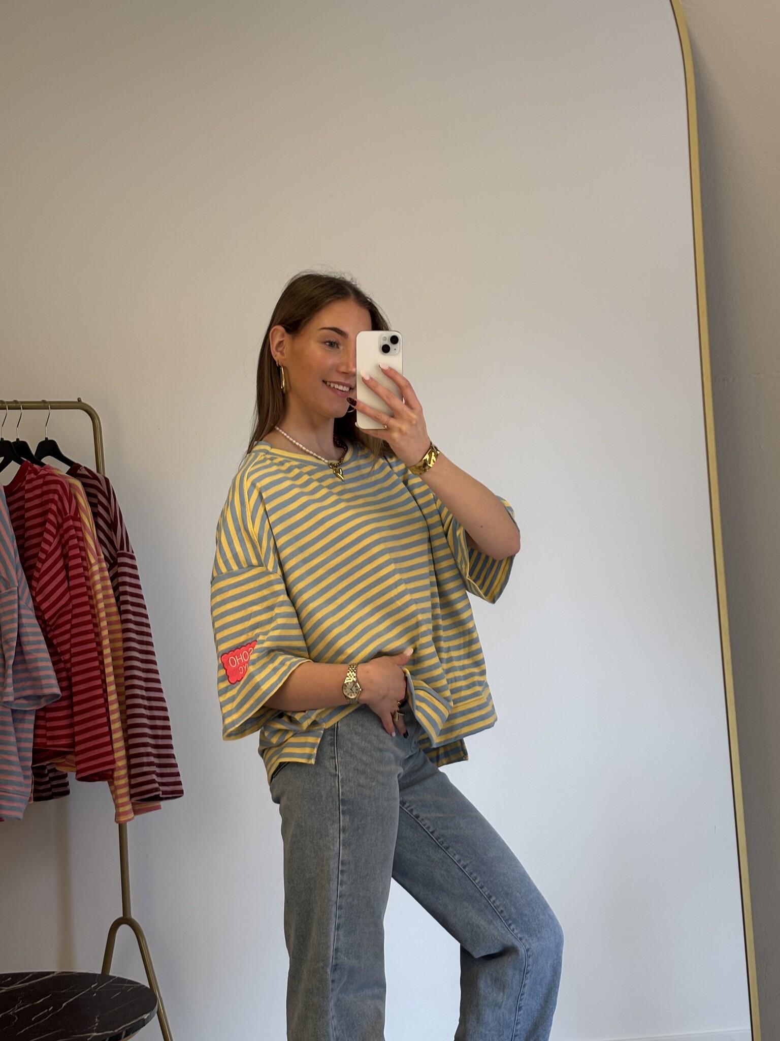 SOHO NYC Patches T-shirt (Yellow/Blue)