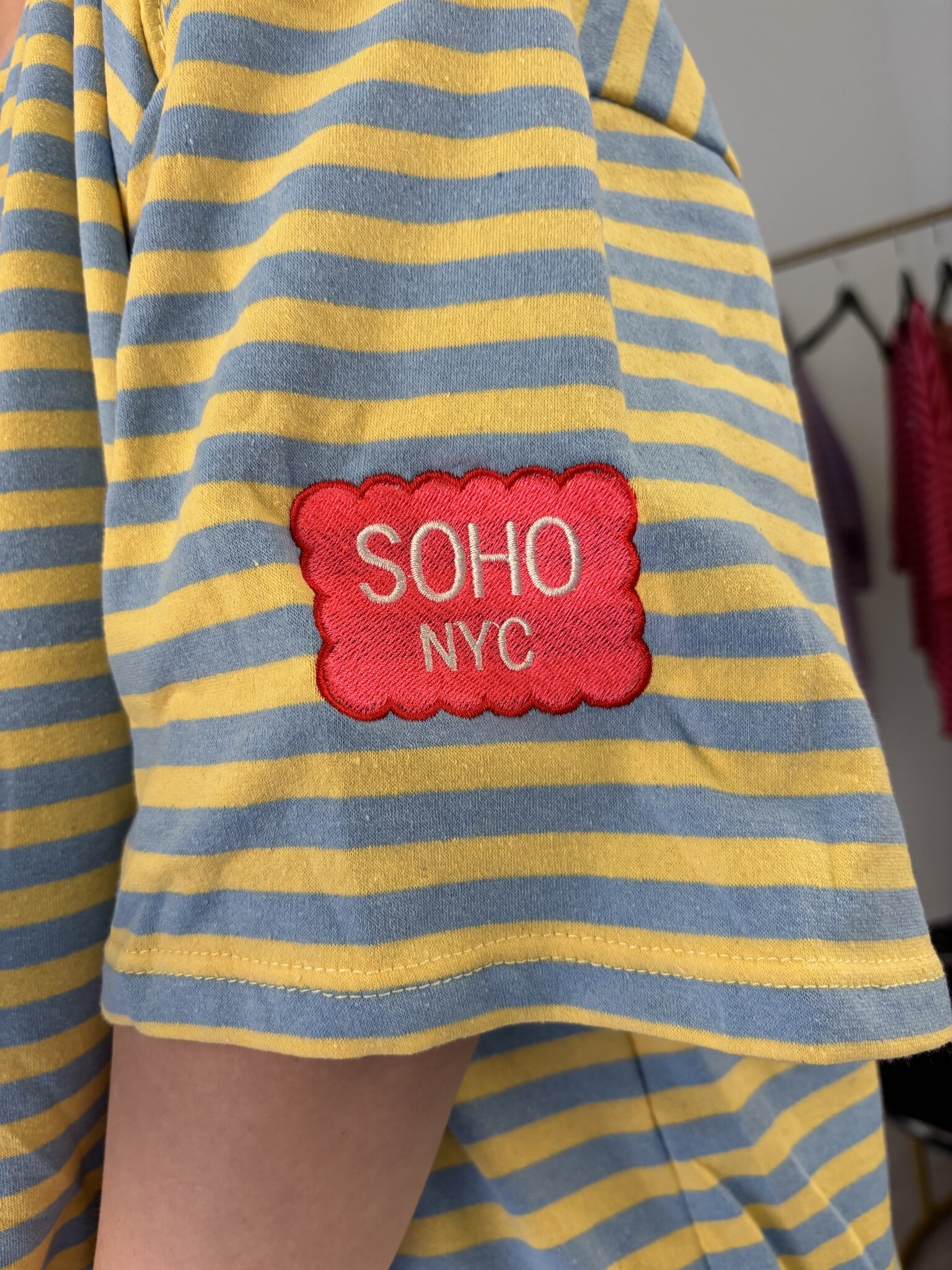 SOHO NYC Patches T-shirt (Yellow/Blue)