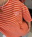 BISOUS MAGIQUE Stripes Tshirt (Pink/Orange)