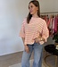 SEATTLE Knit T-Shirt (Neon Pink/Orange)