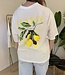 LEMON T-shirt Hanger (White/Peach)