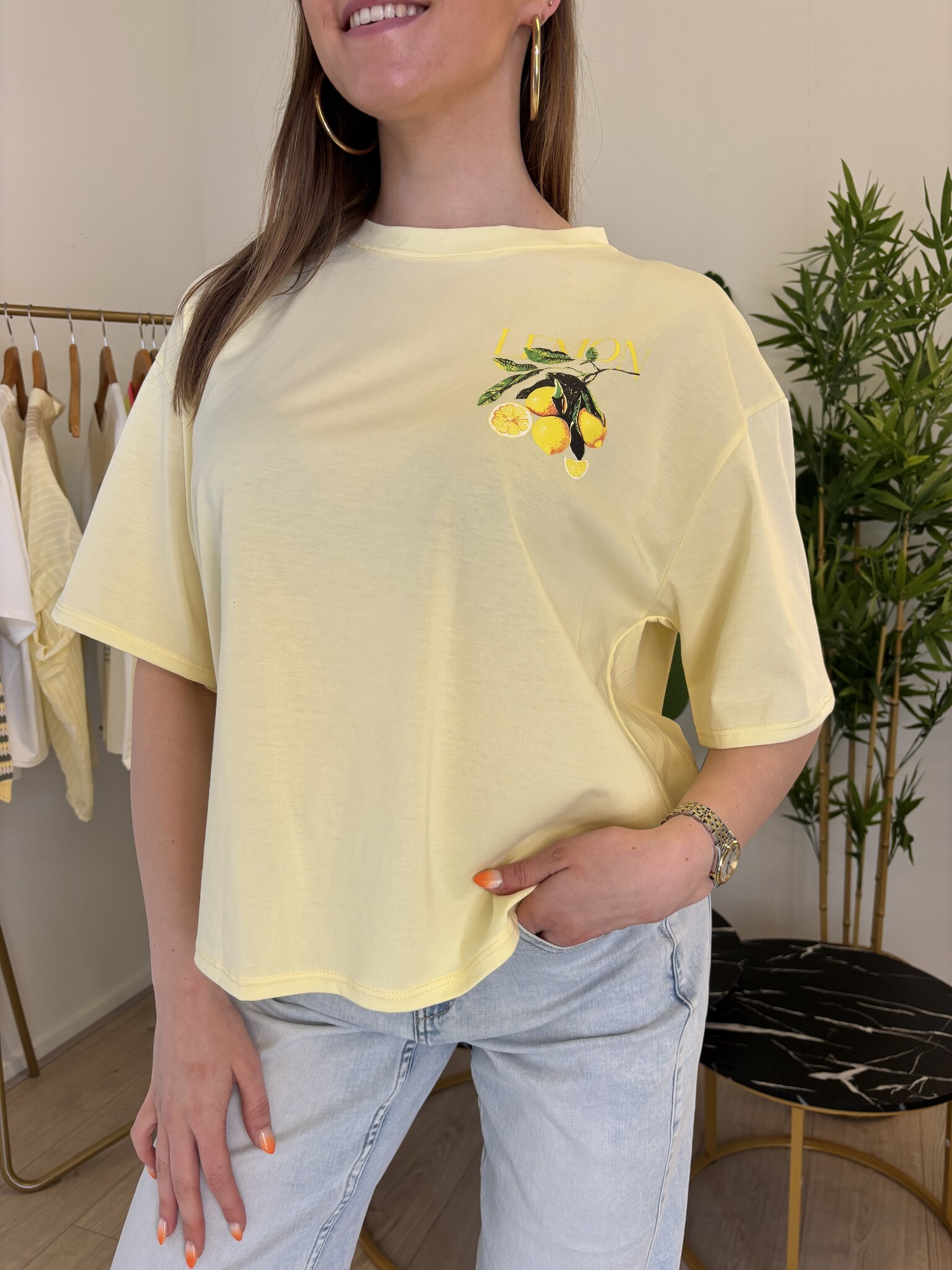 LEMON T-shirt Hanger (Yellow/Grape)