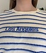 LOS ANGELES Knit T-Shirt (Cobalt/Sky Blue)