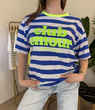 CLUB AMOUR  Stripes (Neon Green/Blue)