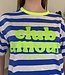 CLUB AMOUR  Stripes (Neon Green/Blue)