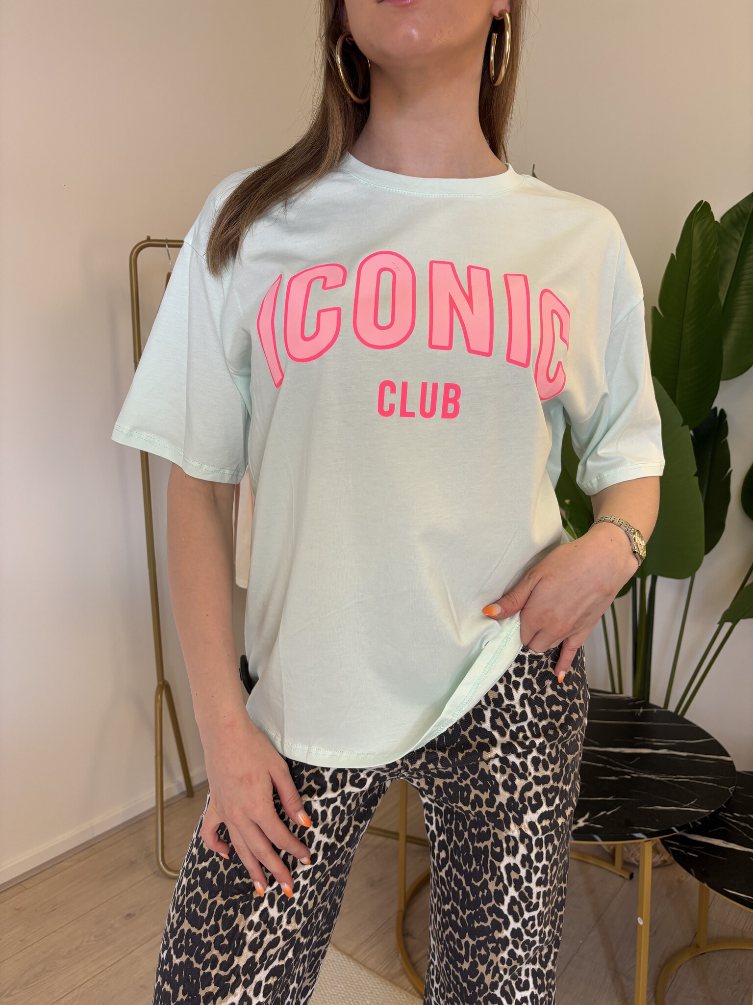 ICONIC T-Shirt (Sky Blue/Pink)