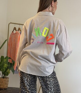 ICONIC Multicolor Stripes Shirt (Beige)