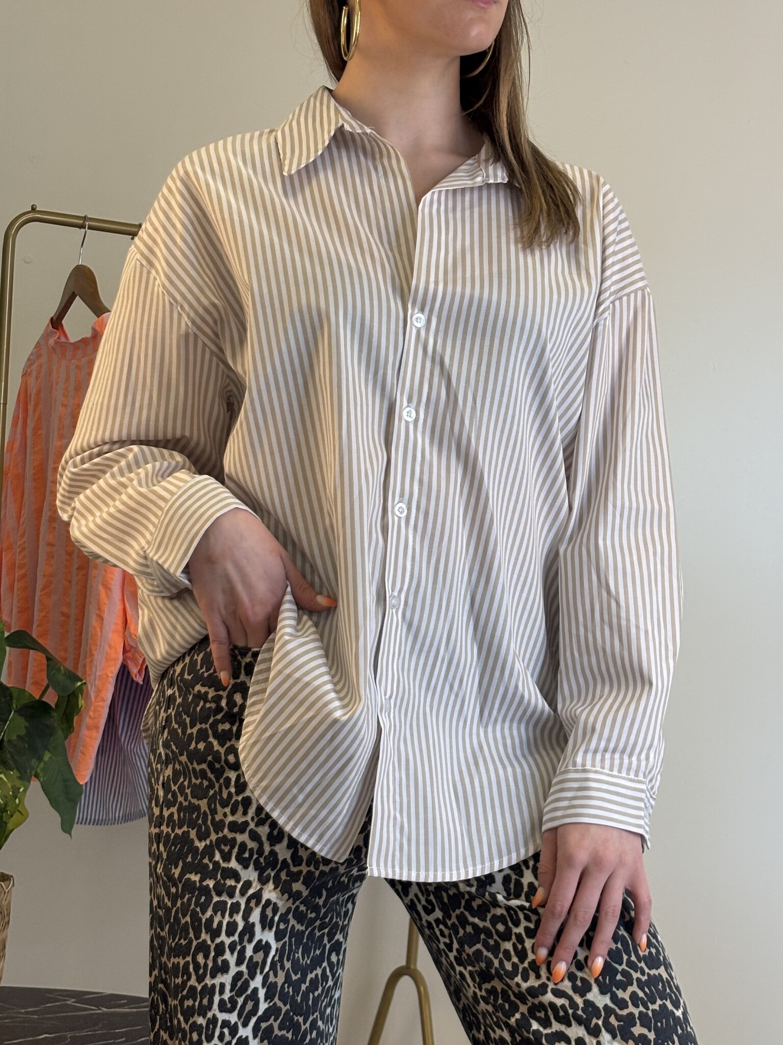 ICONIC Multicolor Stripes Shirt (Beige)