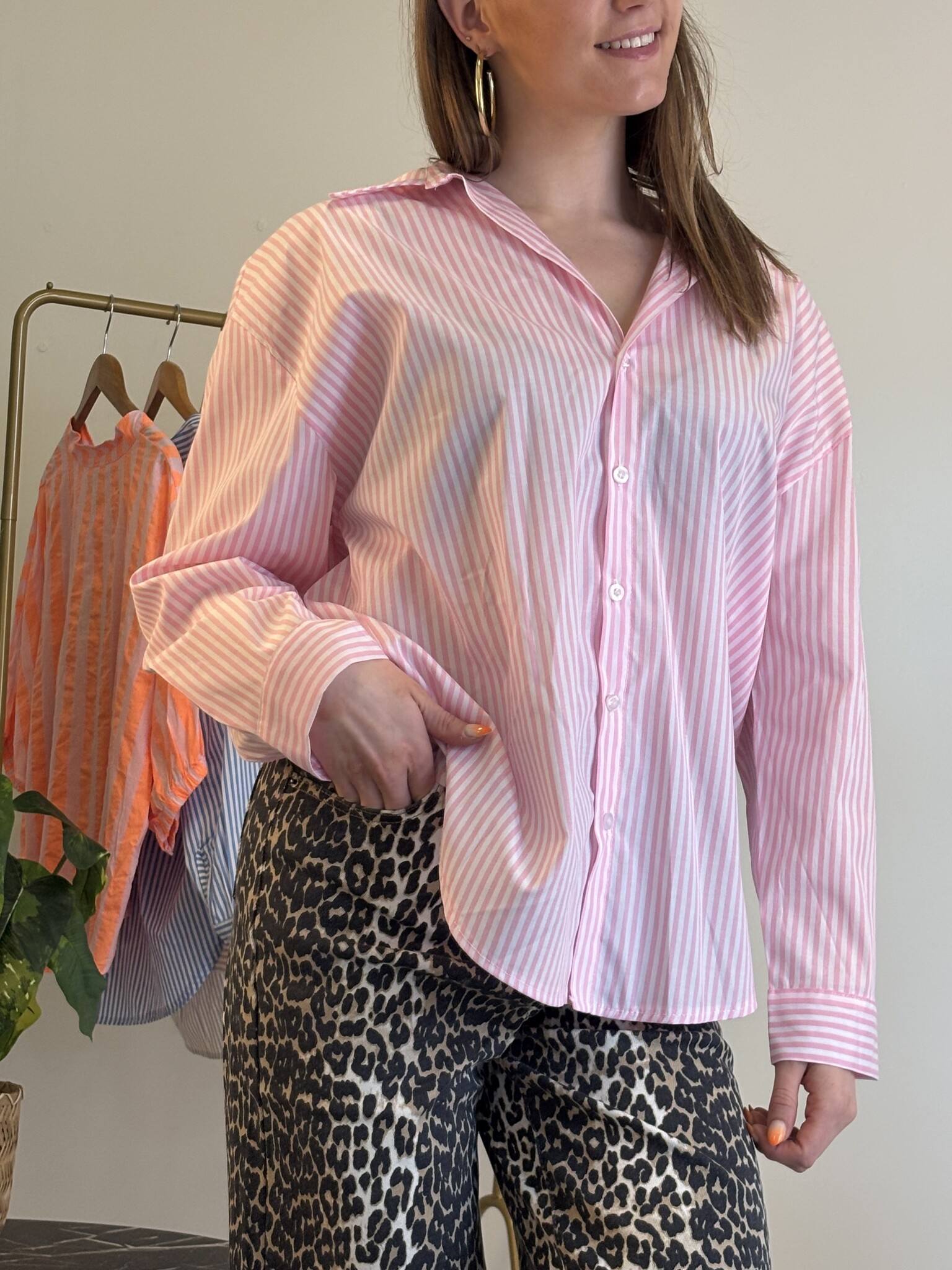 ICONIC Multicolor Stripes Shirt (Pink)