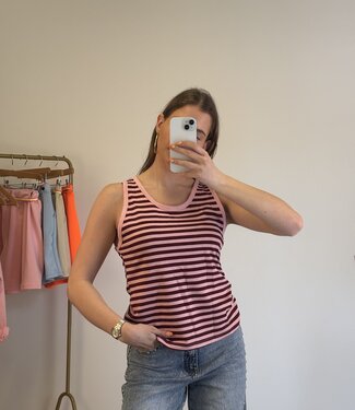 BILLY Stripes Hemd (Pink/Bordeau)