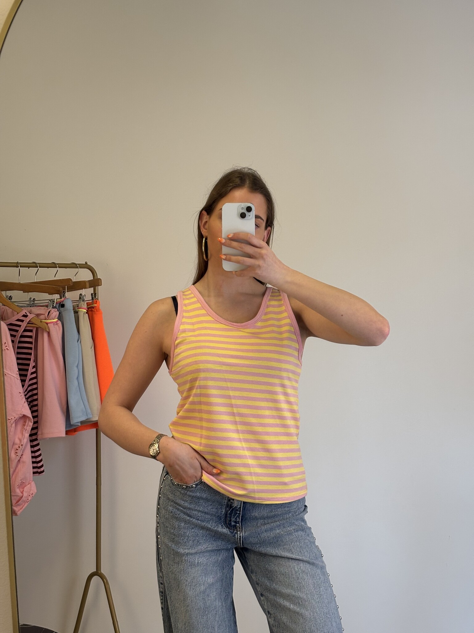 BILLY Stripes Hemd (Pink/Yellow)