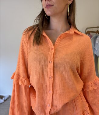 BLAZE 100% Cotton Blouse (Orange)