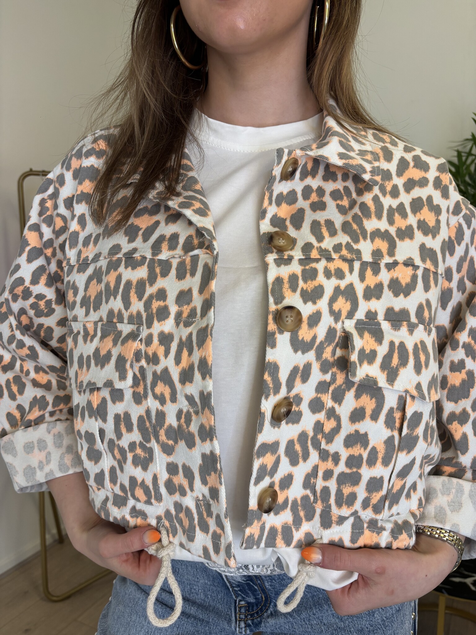 KATI Leo Cropped Jas (Neon Orange)