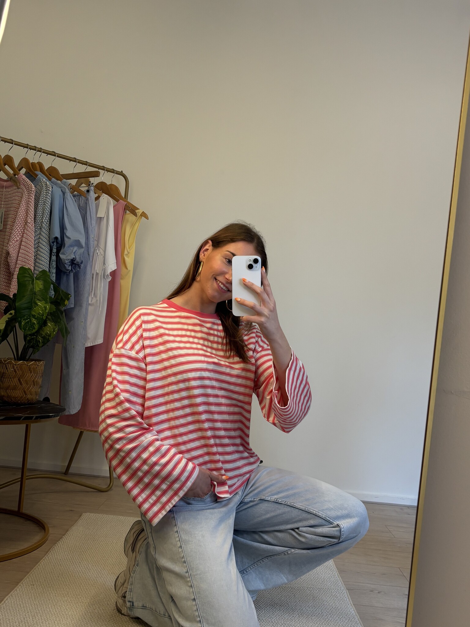 MIKAELA Stripes Shirt (Pink/Yellow)