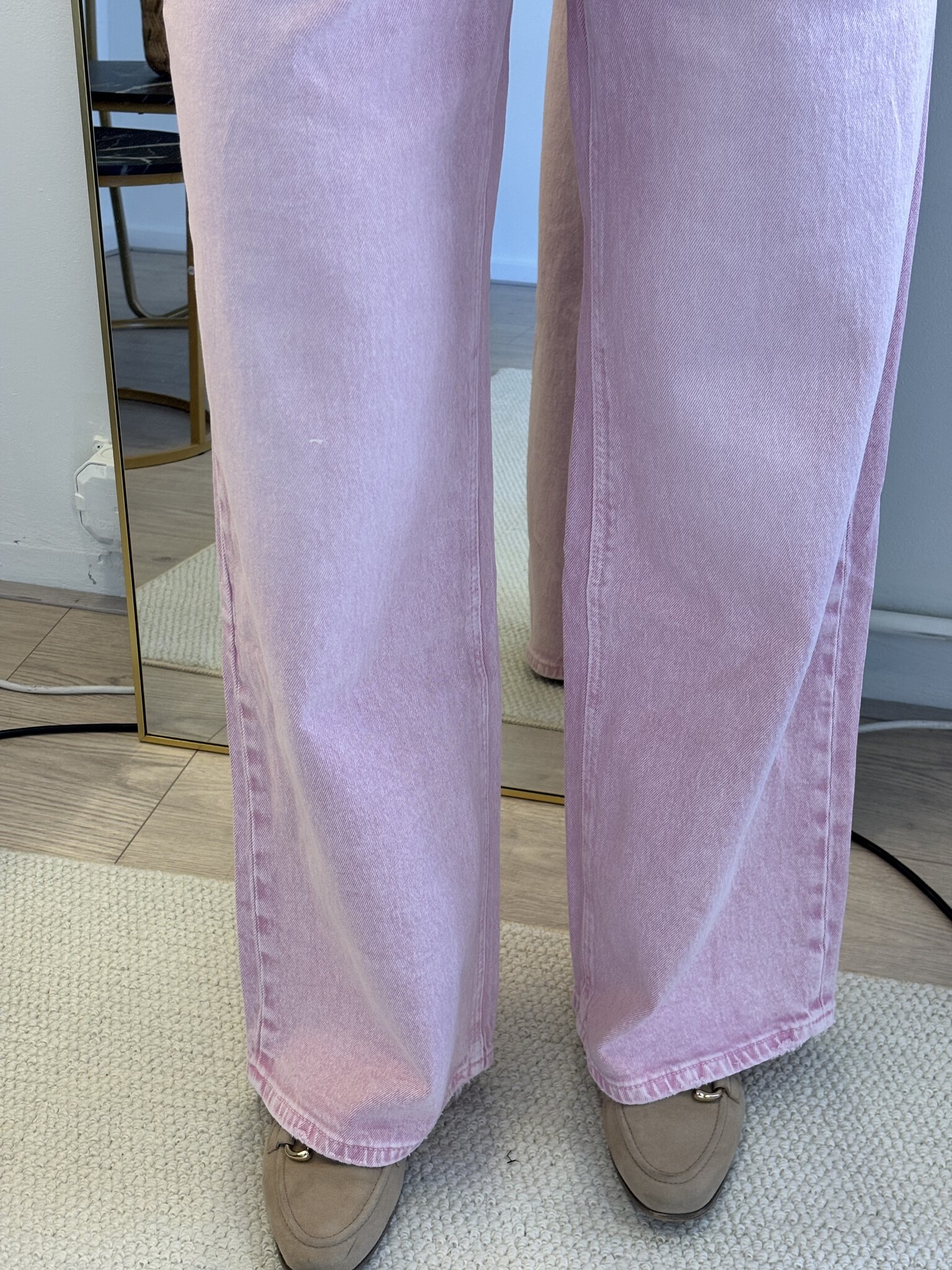 AMELI Straight Fit Jeans (Pink)