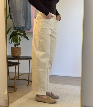 ANIKA Balloon Fit Jeans (Beige)