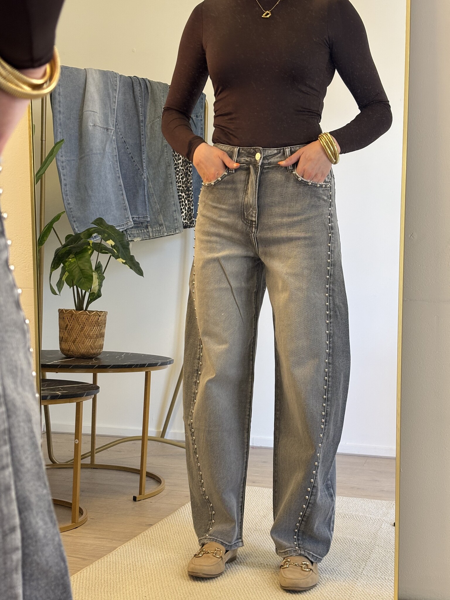 AMI STUTS Balloon Fit Jeans (Grey Used)