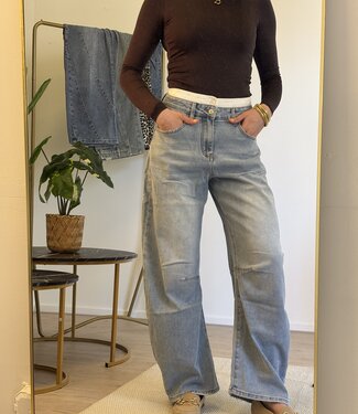LARA Ballon Fit Jeans (Light Blue)